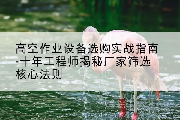 多伦剪叉式升降机厂家-高空作业设备选购实战指南-十年工程师揭秘厂家筛选核心法则